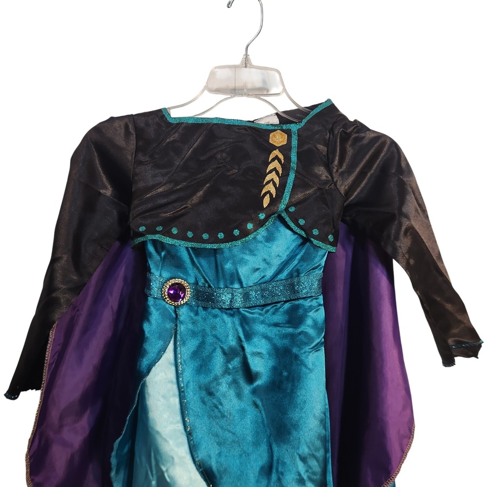 Disney Frozen Anna Costume Jakks Pacific Teal Black Purple Kids 4-6X 3660MS01